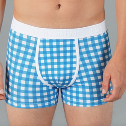 Grant Trunk Fahrenheit cotton men's underwear Blue gingham eco-friendly