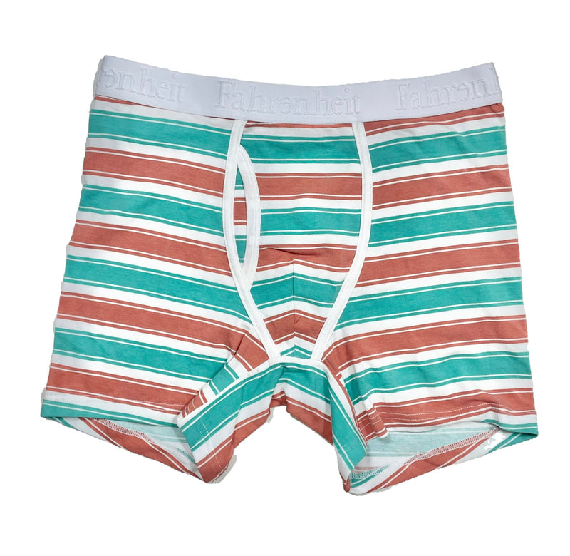 NEWMAN_BOXER_BRIEF_ECO-FRIENDLY_FAHRENHEIT_UNDERWEA_GREEN_CORAL_STRIPE_FULL_CLOSE