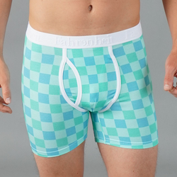 Newman Boxer Brief Fahrenheit cotton men's underwear checkerboard eco-friendly