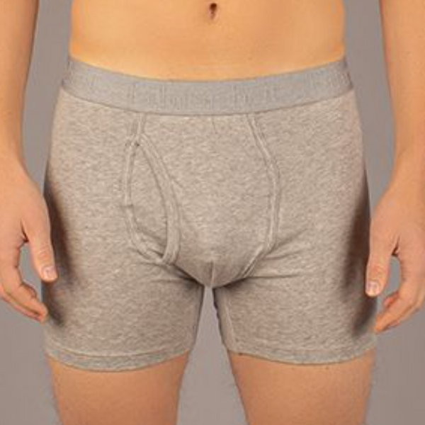 Newman Boxer Brief Heather Grey by Fahrenheit cotton mens underwear eco-friendly