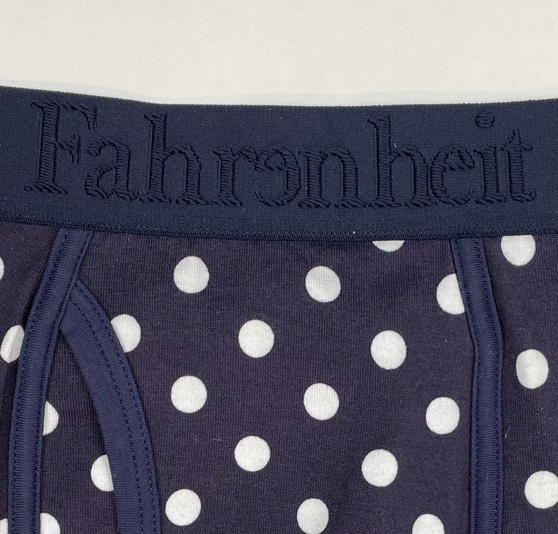 Newman Boxer Brief | Polka Dot Navy/White
