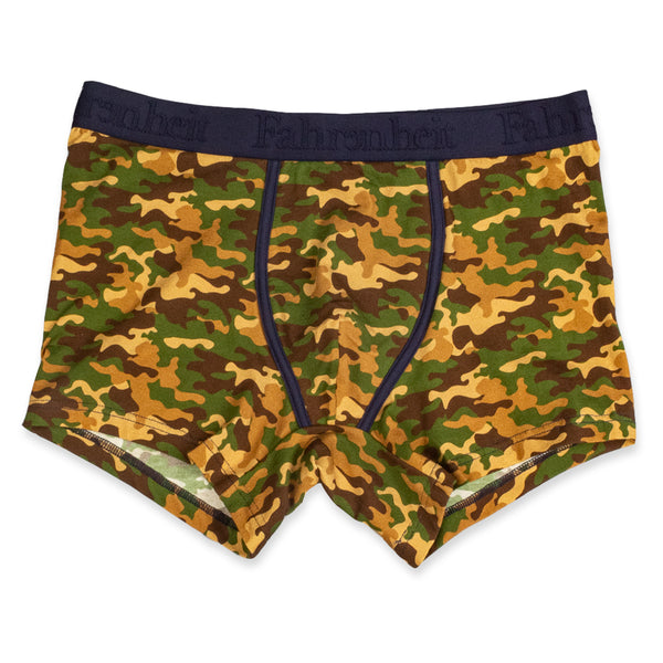 Grant Trunk front in Green Camouflage by Fahrenheit