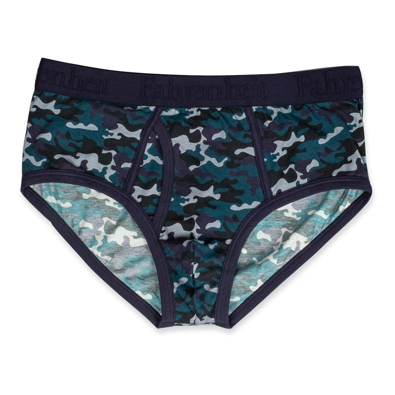 Wayne Brief Blue Camouflage - Men's Underwear