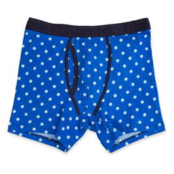 Newman Boxer Brief front in Snowflake Blue/White by Fahrenheit