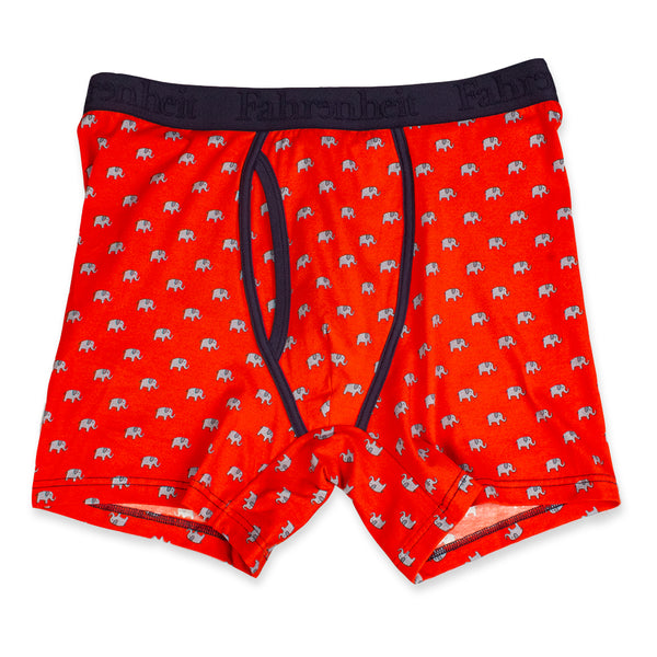 Newman Boxer Brief front in Election Elephant by Fahrenheit