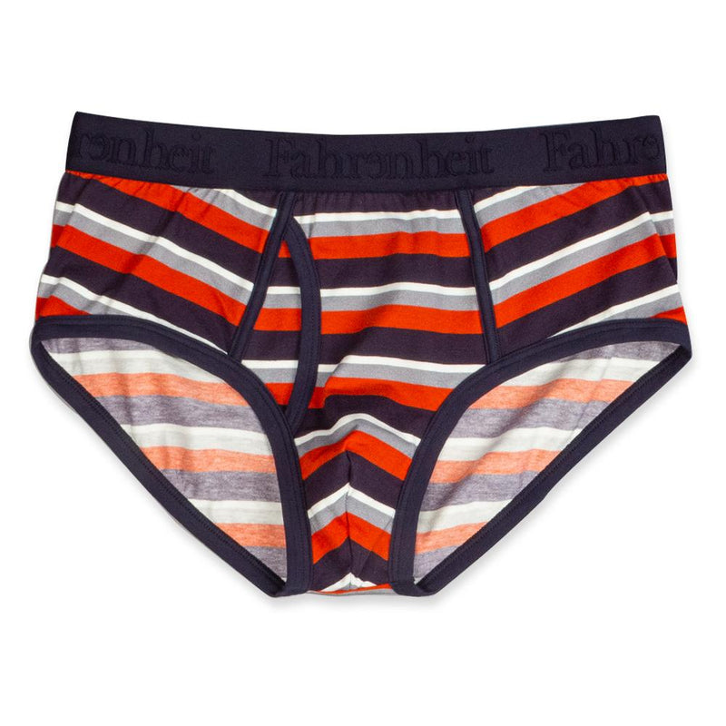 Wayne Brief Stripe Red/Navy - Men's Underwear