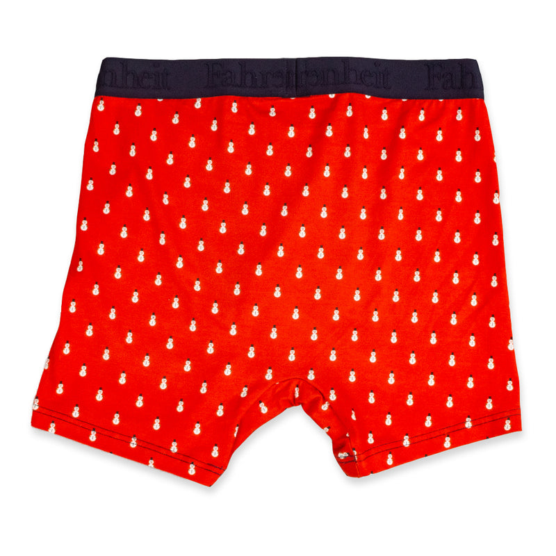 Newman Boxer Brief back in Snowman Red Multi by Fahrenheit