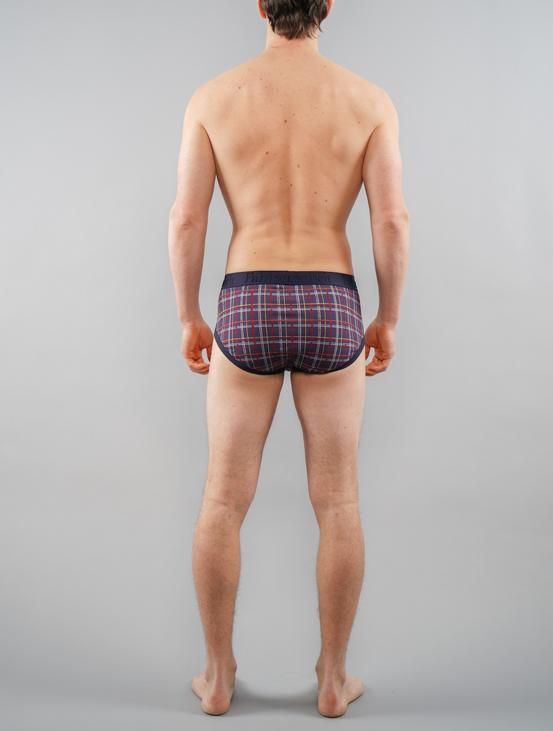 Wayne Brief/ Blue Plaid