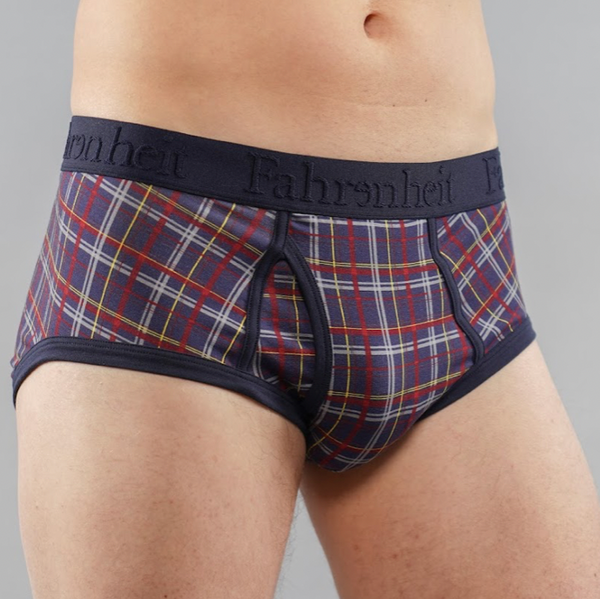 Wayne Brief/ Blue Plaid