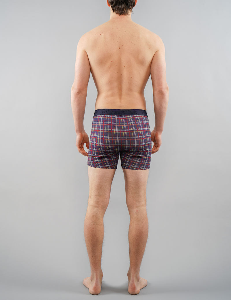 Newman Boxer Brief/ Blue Plaid