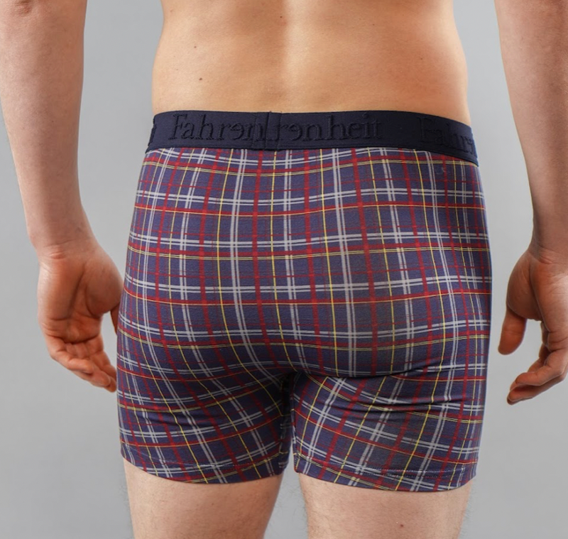 Newman Boxer Brief/ Blue Plaid