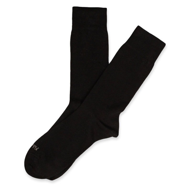 Men's Sock in Solid Black by Fahrenheit