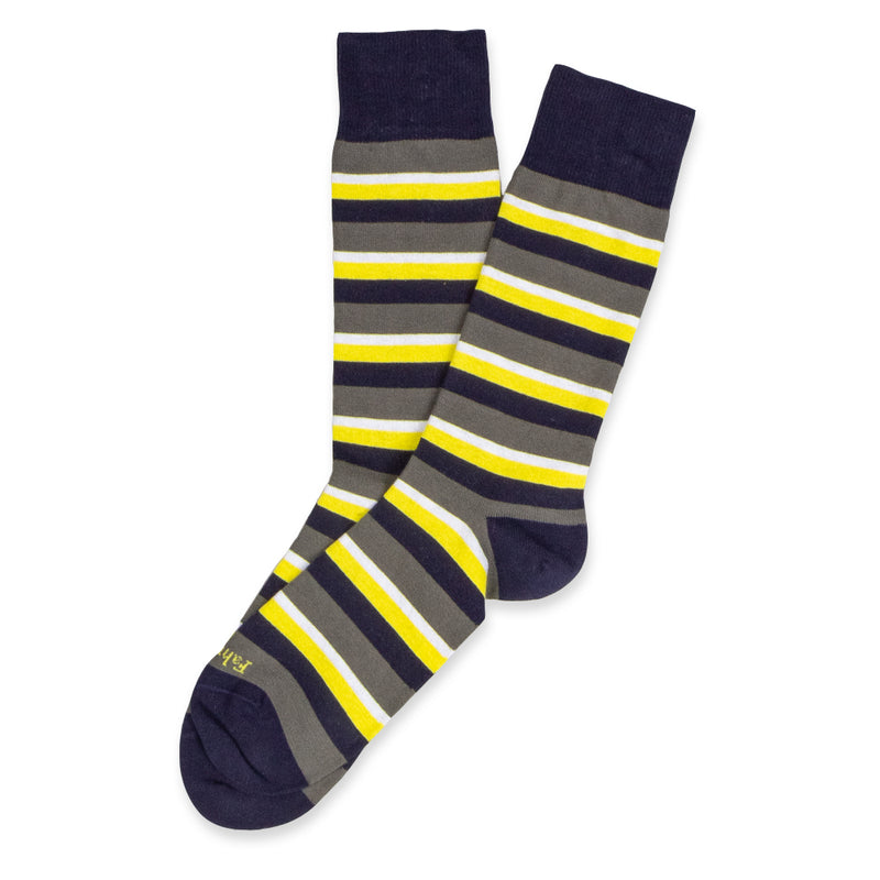 Men's Sock Stripe Yellow/Grey | Fahrenheit Fahrenheit New York Men's Sock Stripe Yellow/Grey | Fahrenheit Fahrenheit New York