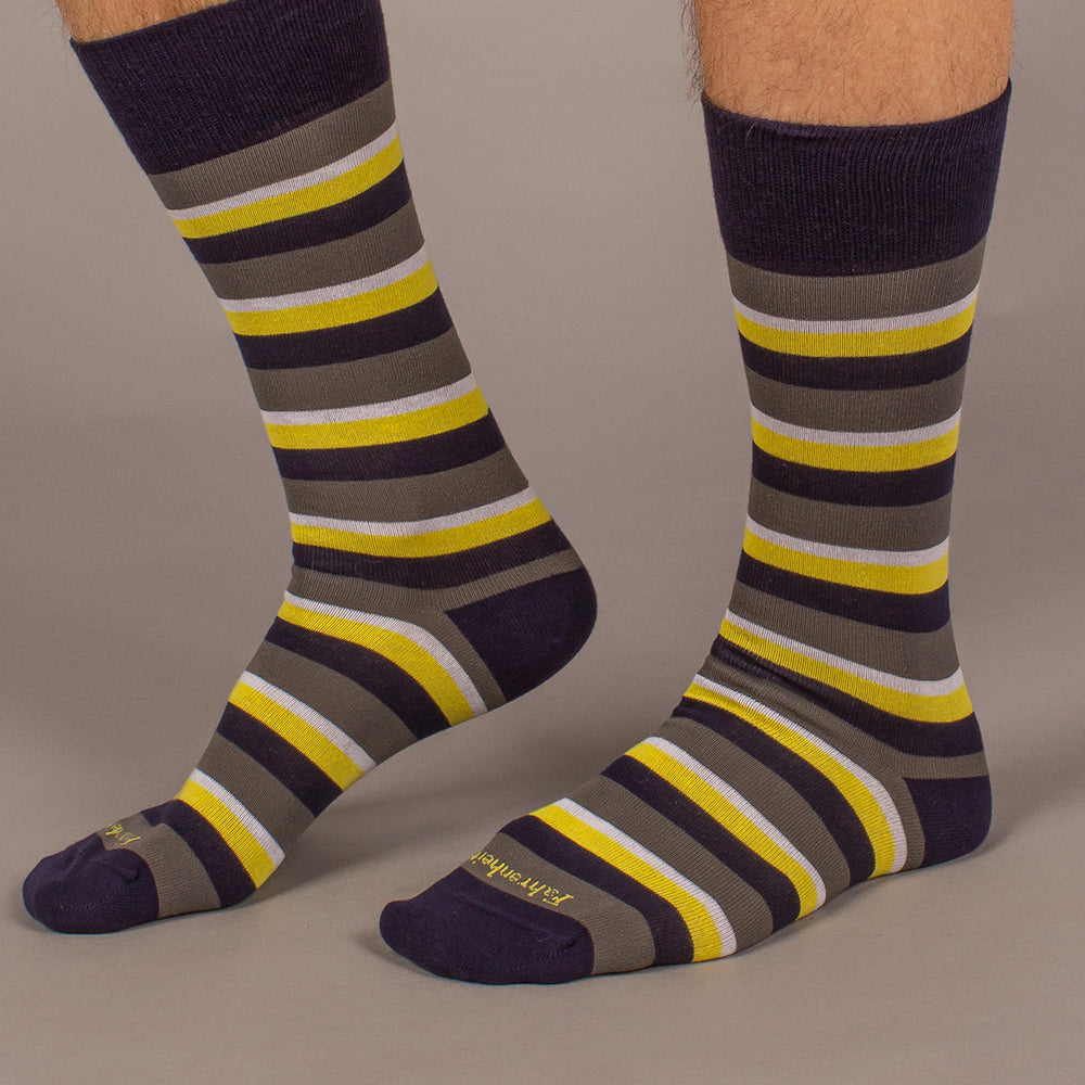 yellow and grey dress socks New Orleans Saints Dead Soxy Dots Dress Socks
